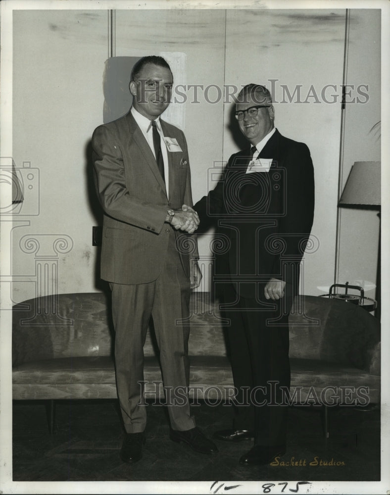 Load image into Gallery viewer, 1967 Press Photo Herman F. Barbot, Treasurer for Muscular Dystrophy Drive
