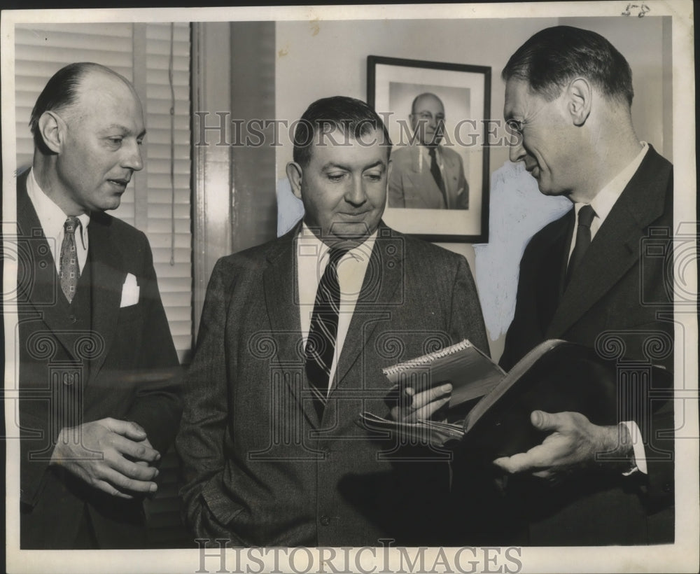 1958 Press Photo International House - Argentine and American Representatives- Historic Images