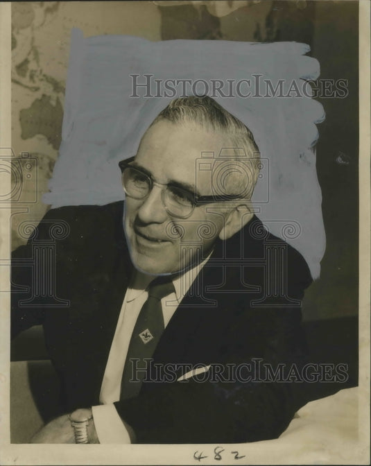 1957 Press Photo Judge Chris Barnette, New Orleans, Louisiana