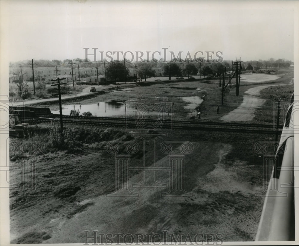 1961 Press Photo Bayou St. John - Aerial View, New Orleans, Louisiana- Historic Images