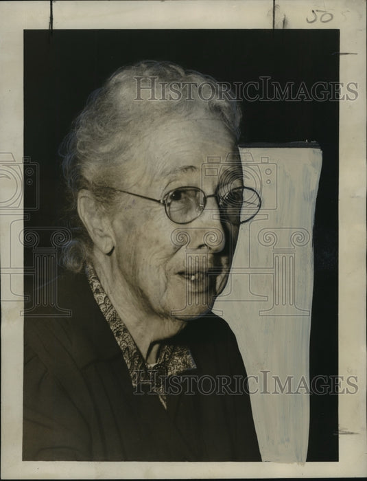 1950 Press Photo New Orleans - Harriet Barton, Housekeeper for Kingsley House