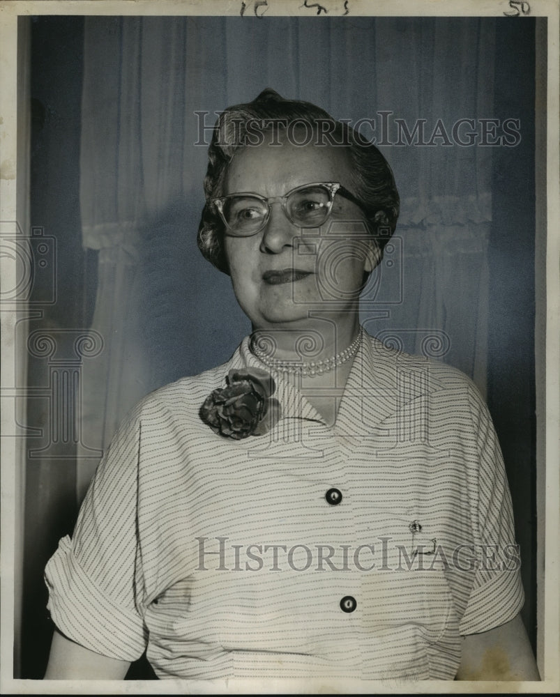 1955 Press Photo Miss Estelle Barkemeyer - noa28480- Historic Images