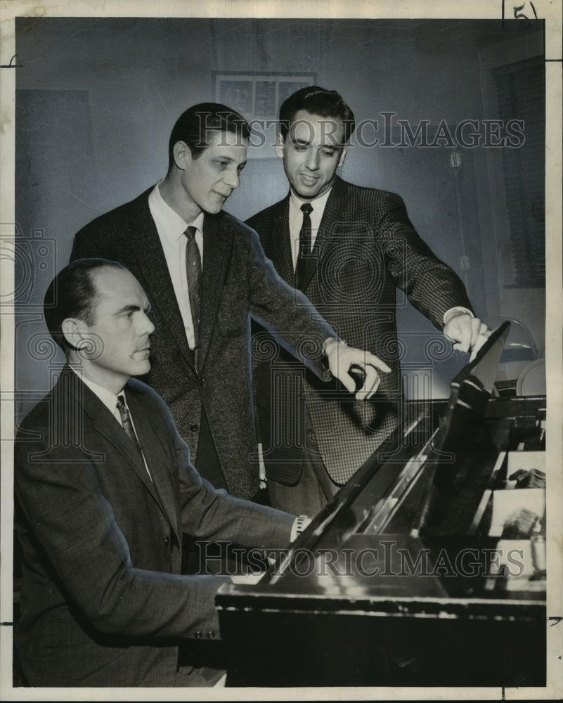 1960 Press Photo Musicians Rehearse for Presentation at First Baptist Church- Historic Images