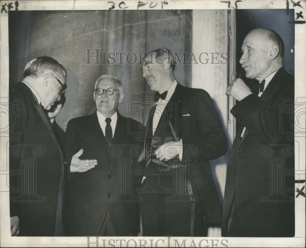 1949 Press Photo Four Foreign Ministers at Quai D&#39;Orsay at Paris attending Party- Historic Images