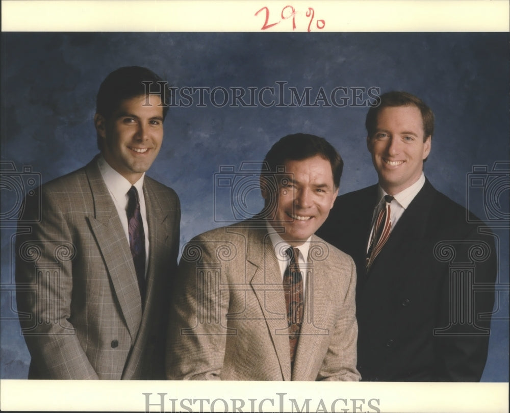  Press Photo Lionel Bienvenu with Two Other Men- Historic Images