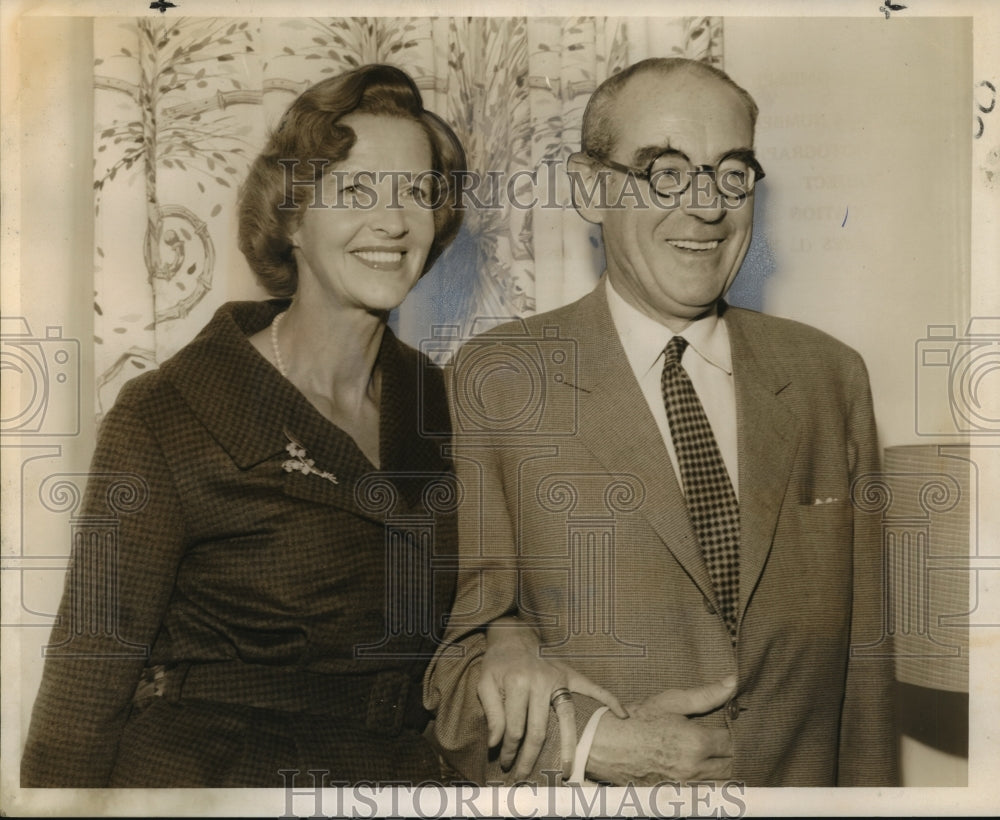 1959 Press Photo Prince Bismarck and Wife on tour of United States, New Orleans- Historic Images