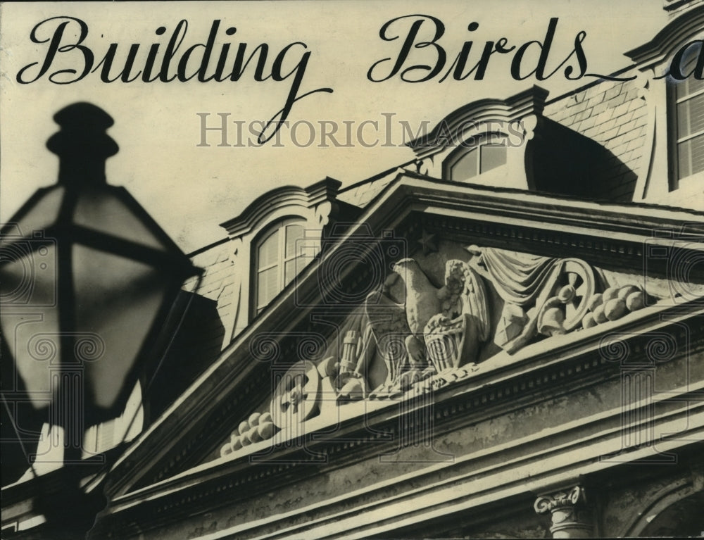 Press Photo Pediment of The Cabildo, Louisiana State Museum - noa36488