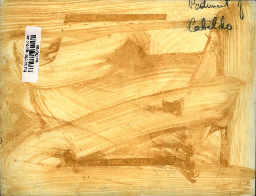 Press Photo Pediment of The Cabildo, Louisiana State Museum - noa36488