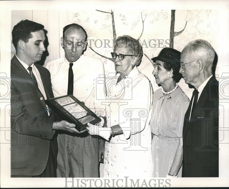 Load image into Gallery viewer, 1967 Press Photo Group of Recipients of Volunteer Award at Celebration Event
