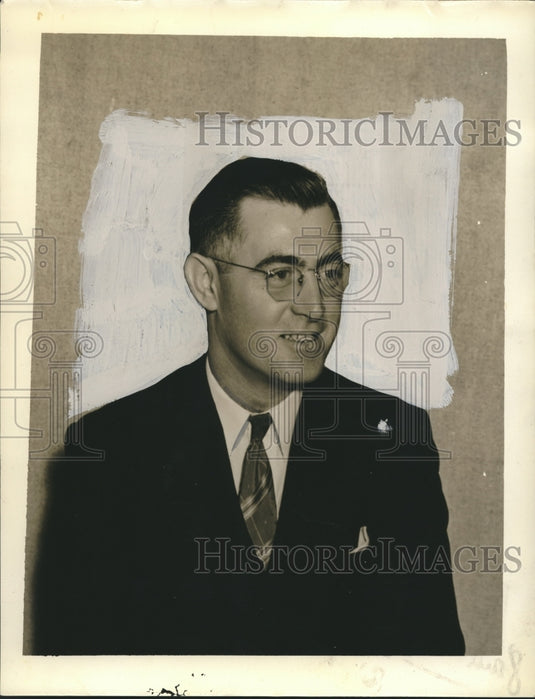 1939 Press Photo E.A. Blache announces candidacy for state representative- Historic Images