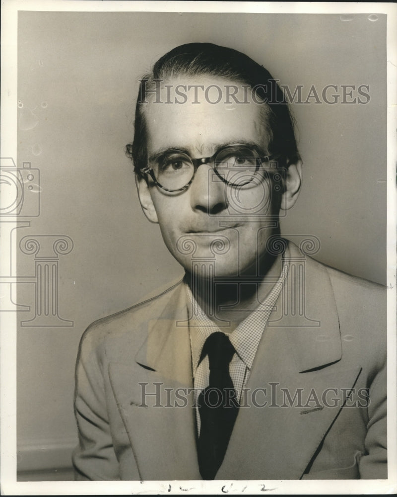 1955 Press Photo Anthony J. Bland, law lecturer at University of London- Historic Images