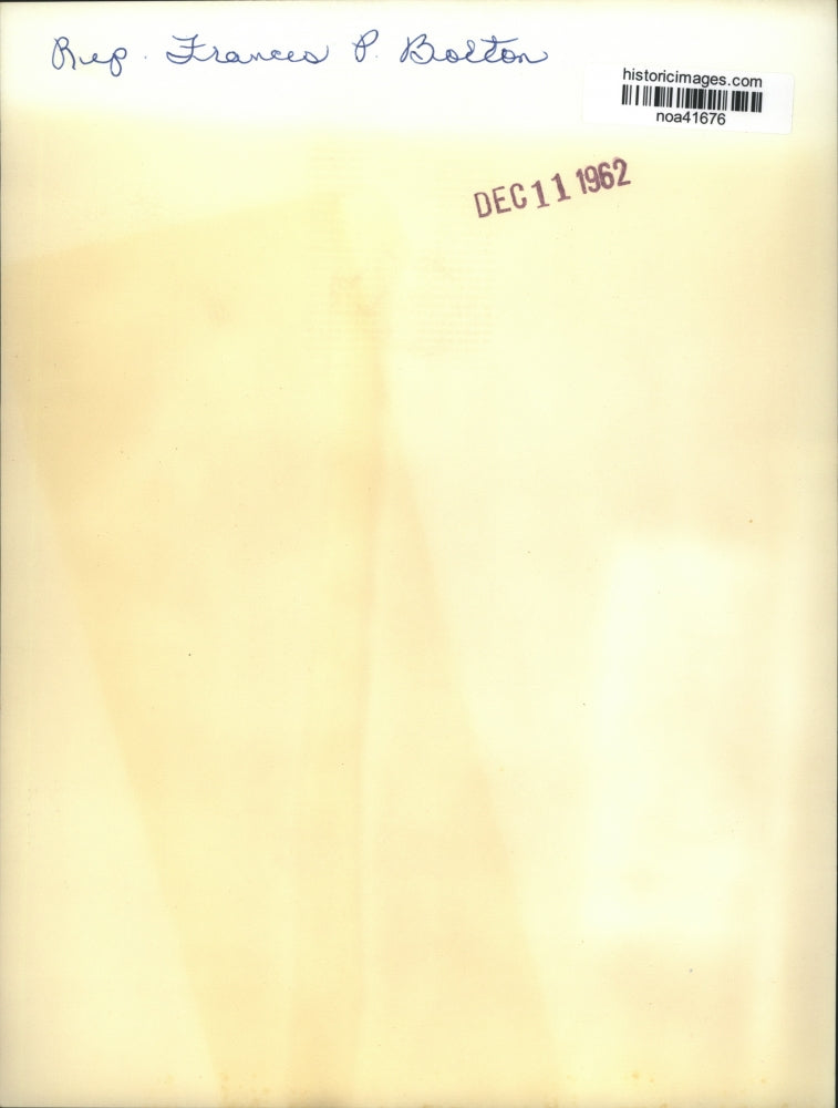 1962 Press Photo Representative Frances P. Bolton, Republican-Ohio. - noa41676