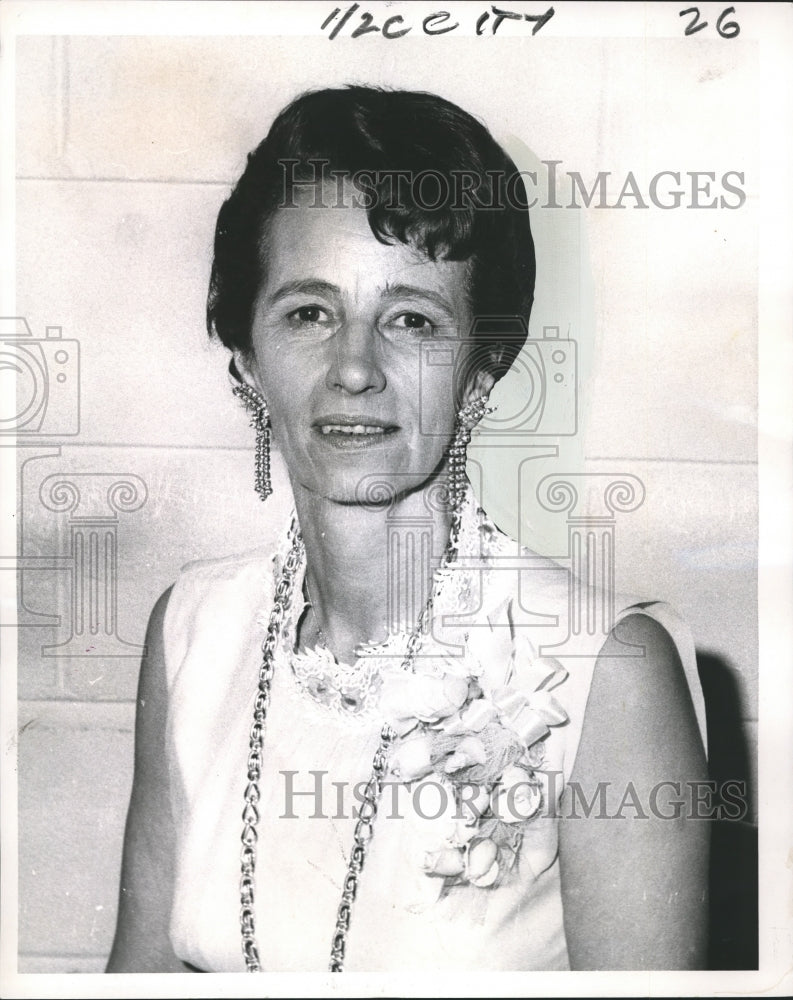 1968 Press Photo Mrs. Sarah Bowdre, Noble Grand of Miriam Rebekah Lodge- Historic Images