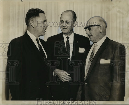 1967 Press Photo Three Attendees of the International Association of Fire Chiefs