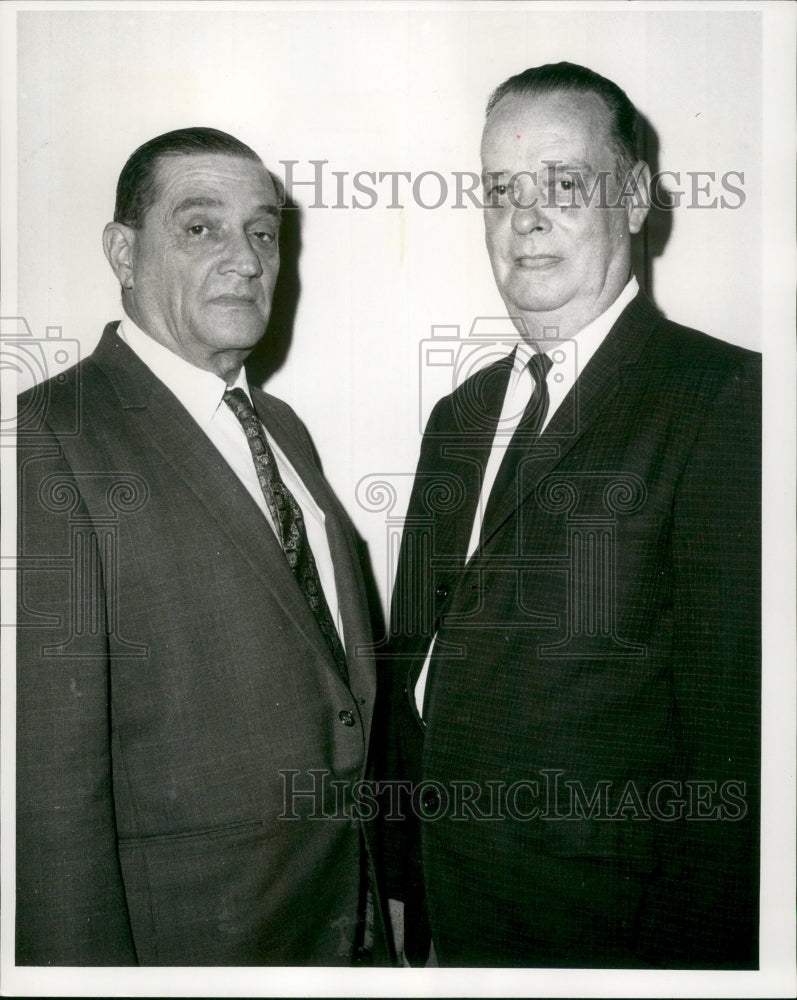 1969 Press Photo Western Union retiring employees J.A. Campisi &amp; A.A. Dienold