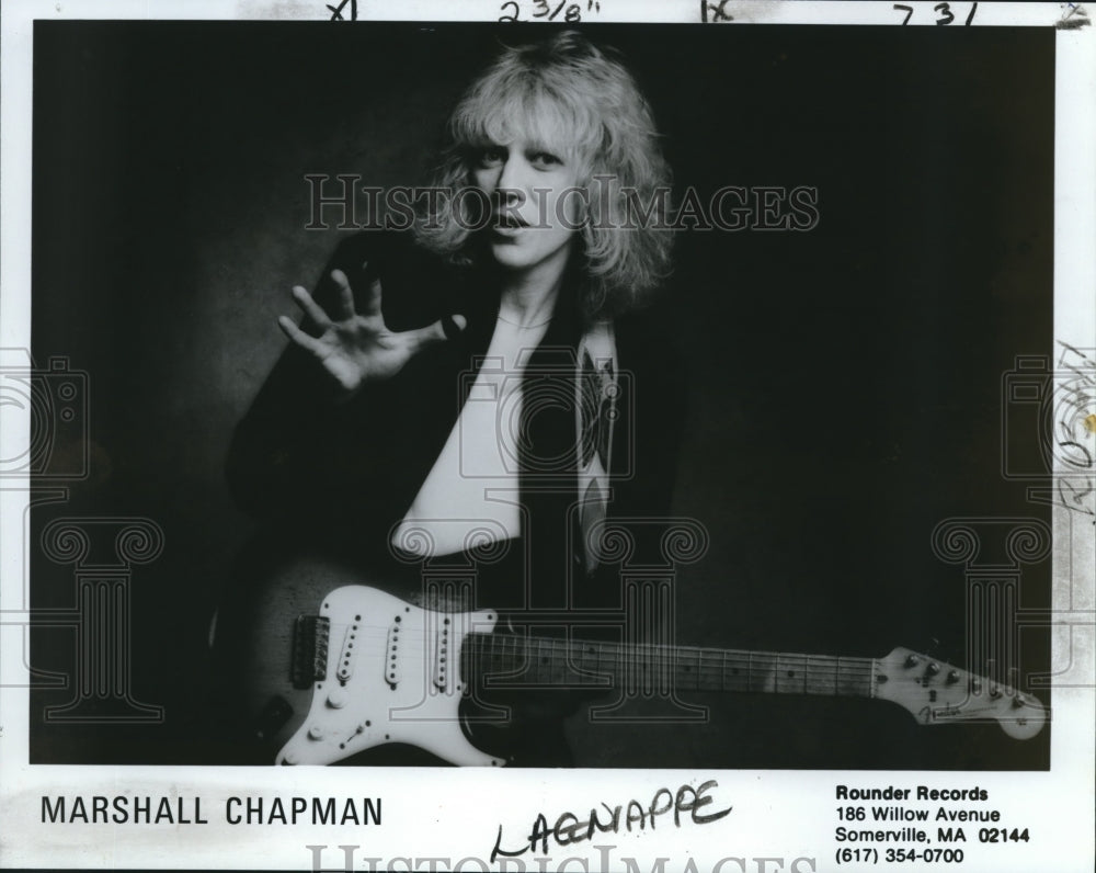 1982 Press Photo Musician Marshall Chapman- Historic Images