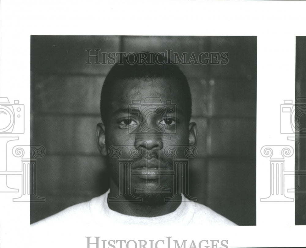  Press Photo Terrey Allen, Carver High School basketball player.- Historic Images