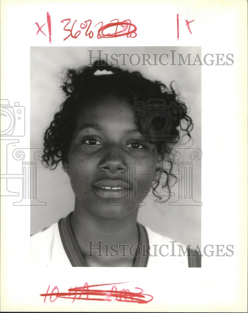  Press Photo Tashika Parquet of Carver High School Basketball Team- Historic Images