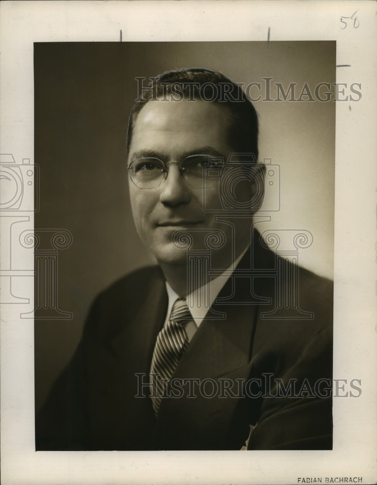 1952 Press Photo W Howard Chase, Director of Public Relations-General Foods Corp