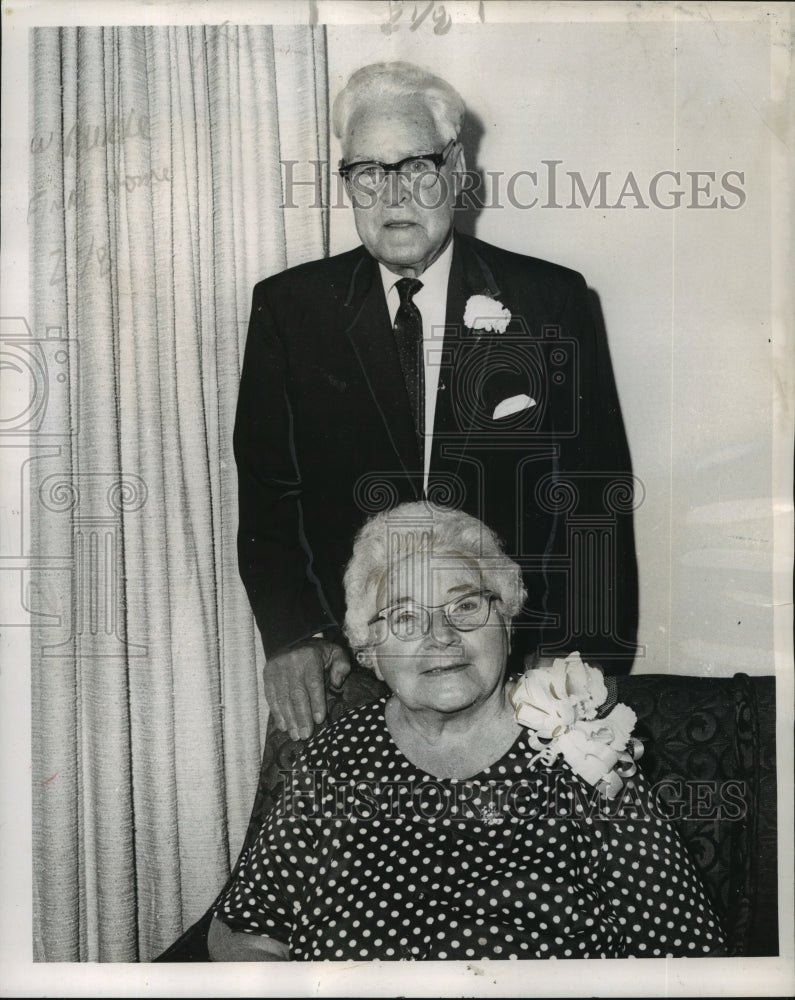 Load image into Gallery viewer, 1968 Press Photo Mr. &amp; Mrs. Patrick Burke to celebrate 60th wedding anniversary
