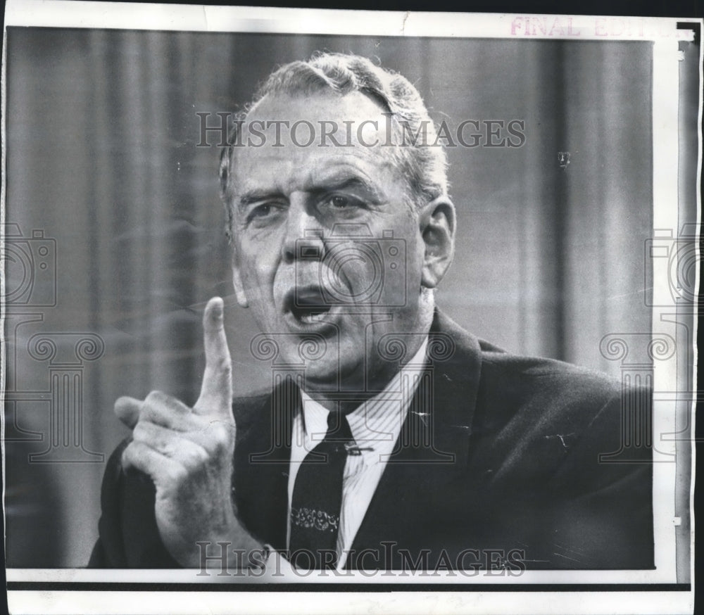 1968 Press Photo United States Secretary of Defense Clark Clifford - noa62248- Historic Images