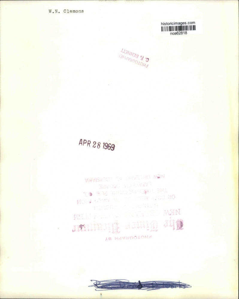 1969 Press Photo W.N. Clemons - noa62818