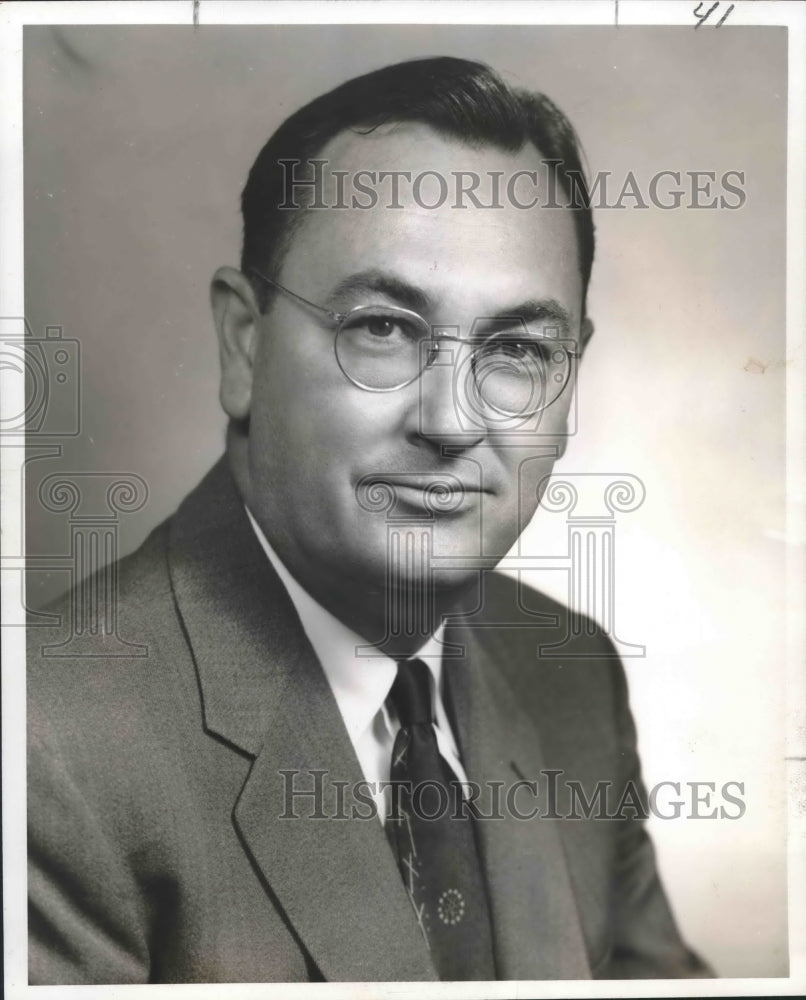 1956 Press Photo Clarence Coffey, The California Company, New Orleans