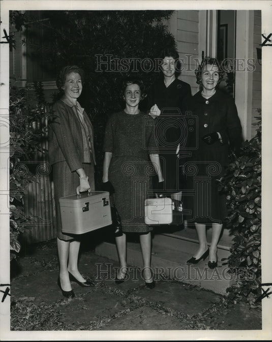 1961 Press Photo Mrs. F. Hunter Collins, Jr. League Regional Conference.