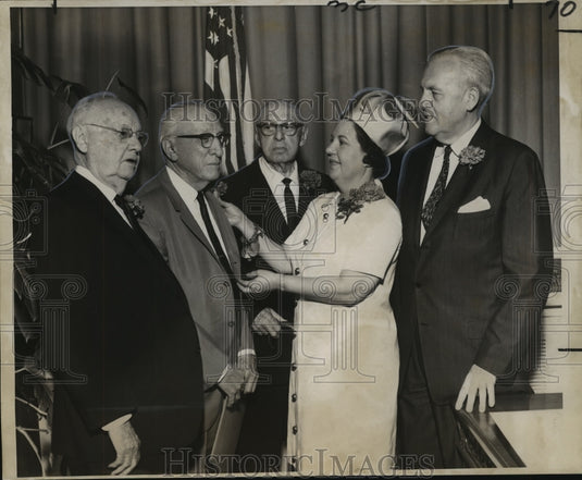 1968 Press Photo Orleans Parish Medical Society on eve of Doctor's Day Event- Historic Images