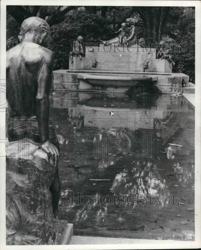  Press Photo A view of Sara Lavinia Hyams Fountain at City Park- Historic Images