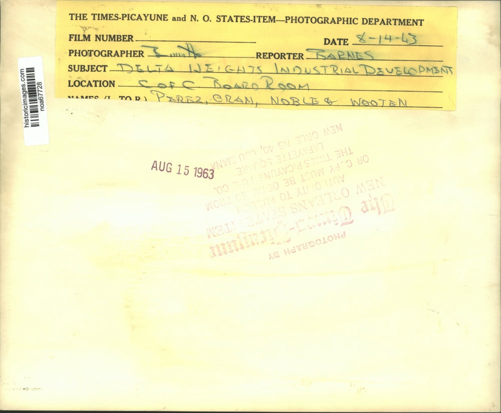 1943 Press Photo Delta Heights Industrial Development Meeting - noa67728