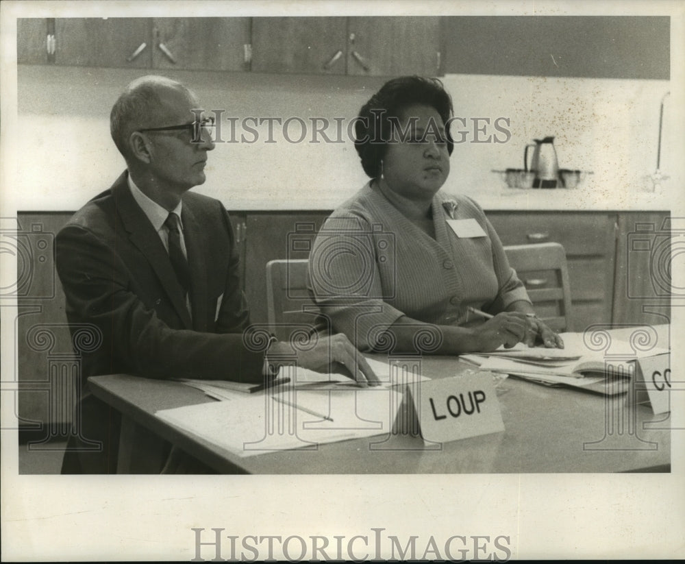 1969 Press Photo Harrell L Loup Sr. and Miss Clarence Marie Collier - PAR- Historic Images