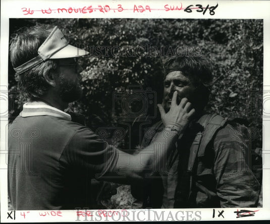 1985 Press Photo View of Vietnam Movie being made at City Park's Scout Island- Historic Images