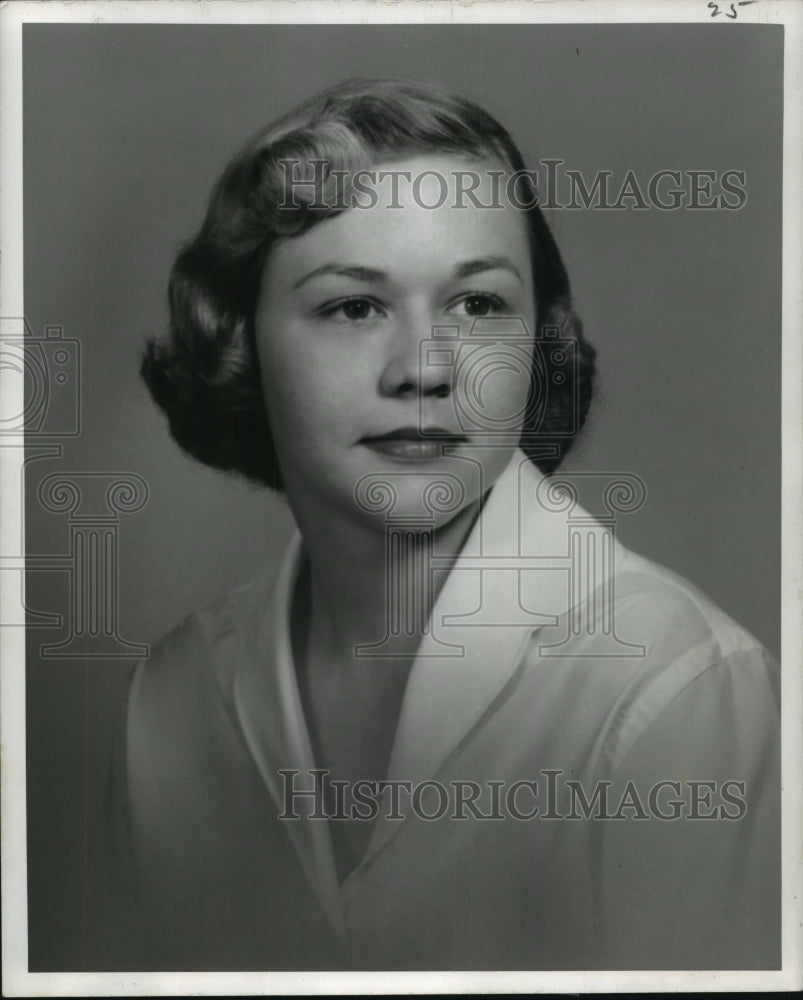 1958 Press Photo Miss Bonnie Rita Cocuzzi, Maid of the Krewe of Hermes Ball