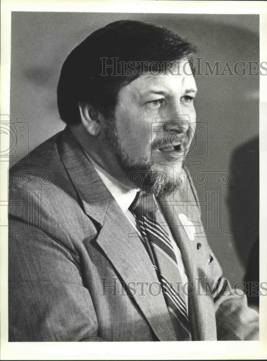 1982 Press Photo Sam Church Jr., President of the United Mine Workers of America