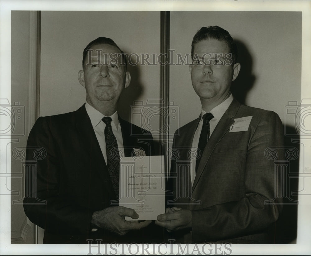 1968 Press Photo American Cancer Society, Louisiana Division re-elected officers