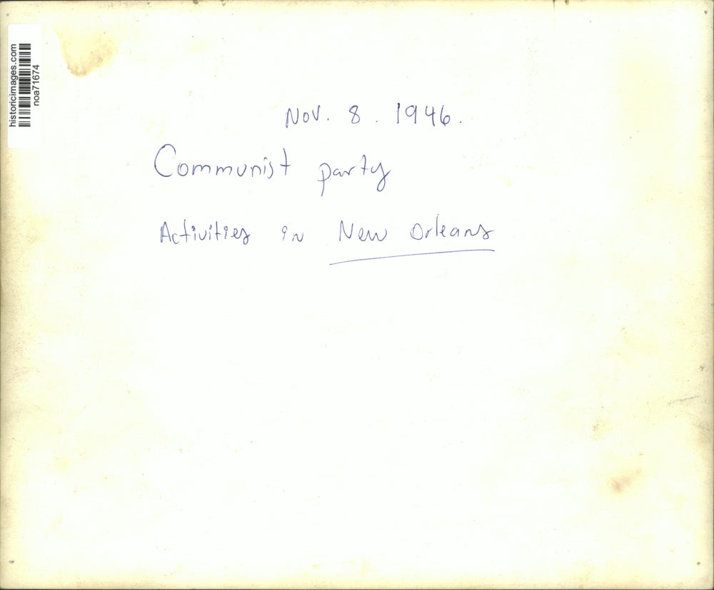 1946 Press Photo Communist party activities in New Orleans - noa71674