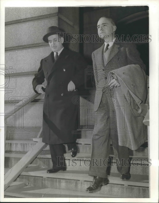 1941 Press Photo Don Ascanio dei principi Colonna & Signor Mario Conti