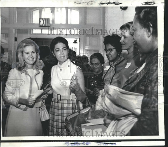 1969 Press Photo Tricia Nixon Jesse Thornborg at Urban Service Corps - noa73212