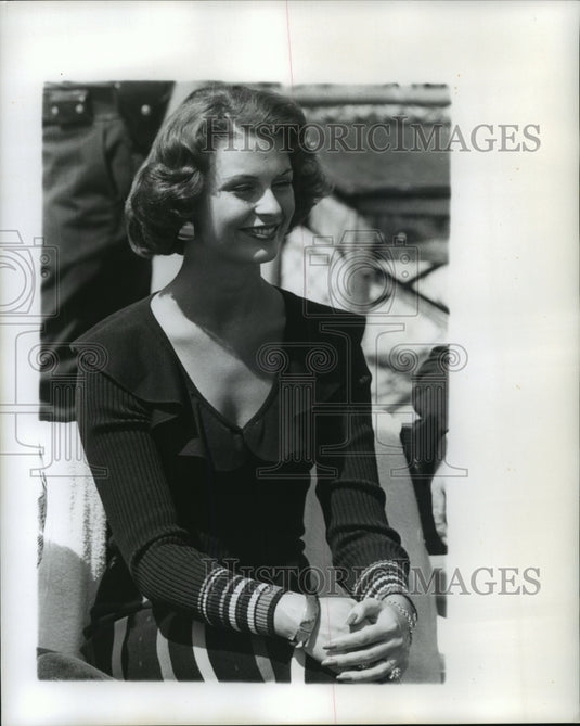  Press Photo Shirley Cothran, Miss America appearing at an event.- Historic Images