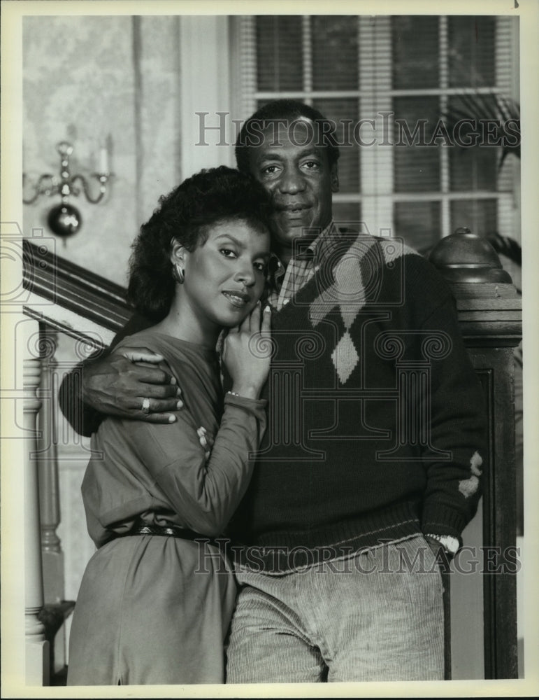 1985 Press Photo Actors Bill Cosby &amp; Phylicia Ayers-Allen Star in The Cosby Show- Historic Images