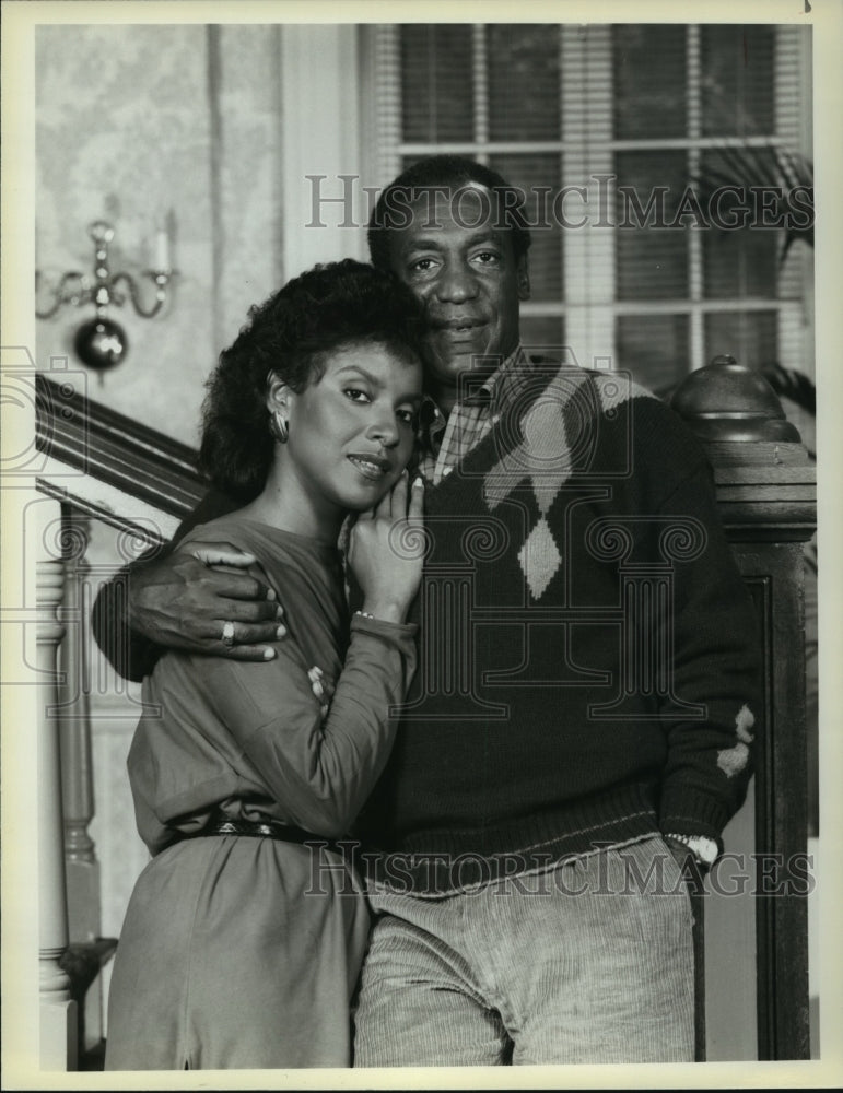 1985 Press Photo Actors Bill Cosby & Phylicia Ayers-Allen Star in The Cosby Show- Historic Images