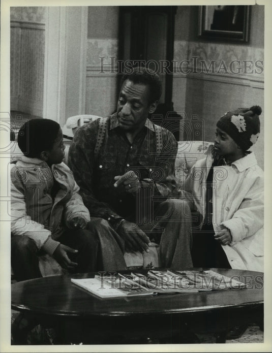 1986 Press Photo Bill Cosby and Others in "The Cosby Show"- Historic Images