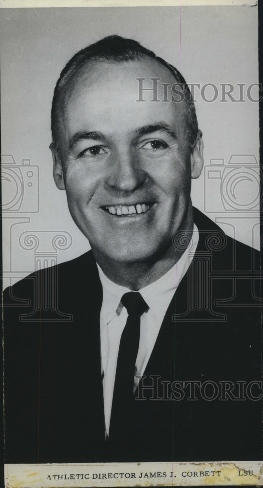 1962 Press Photo Athletic Director James J Corbett of Louisiana State University