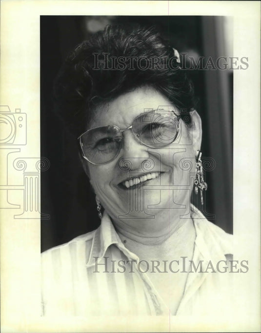  Press Photo Edie Corso, River Parish Good Sport.- Historic Images