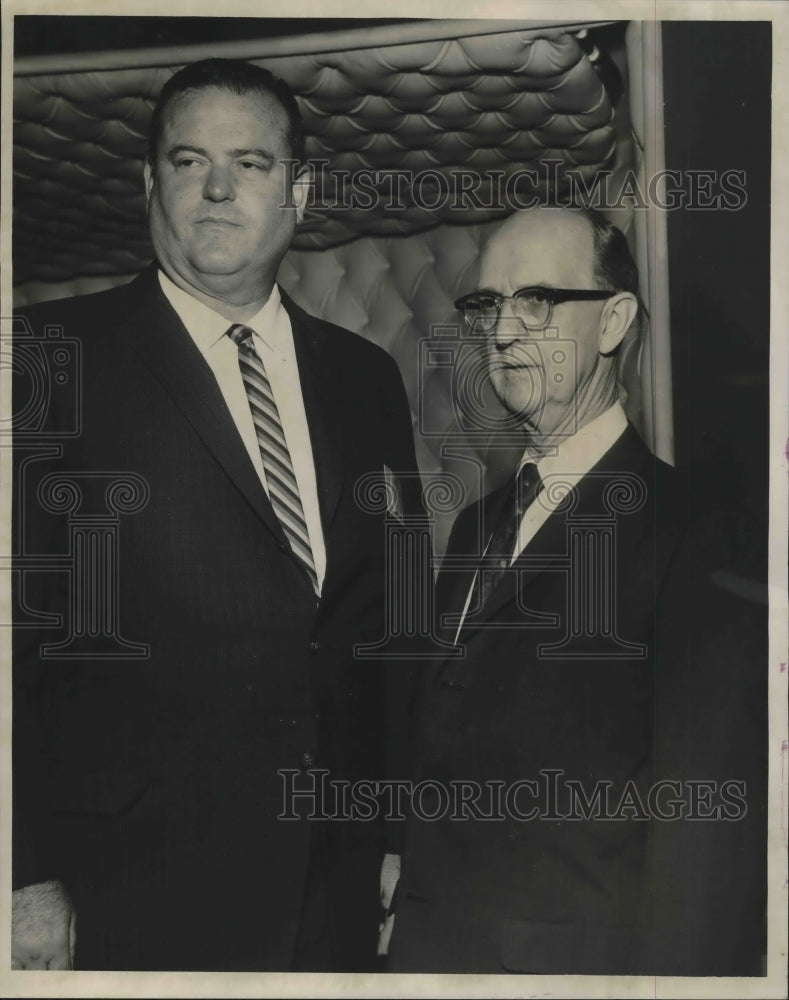 1962 Press Photo C.J. Sinnott and F. Hugh Coughlin at Roosevelt - noa77284