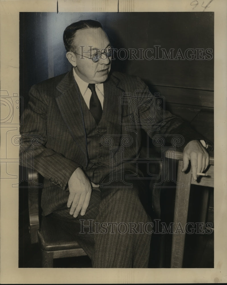 1949 Press Photo John Cowles, Newspaper and Magazine Publisher in New Orleans