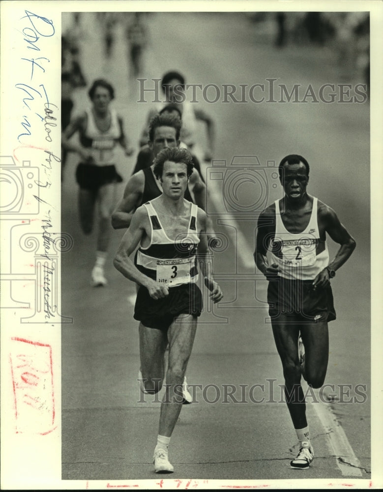 1985 Press Photo Crescent City Classic runners during race- Historic Images