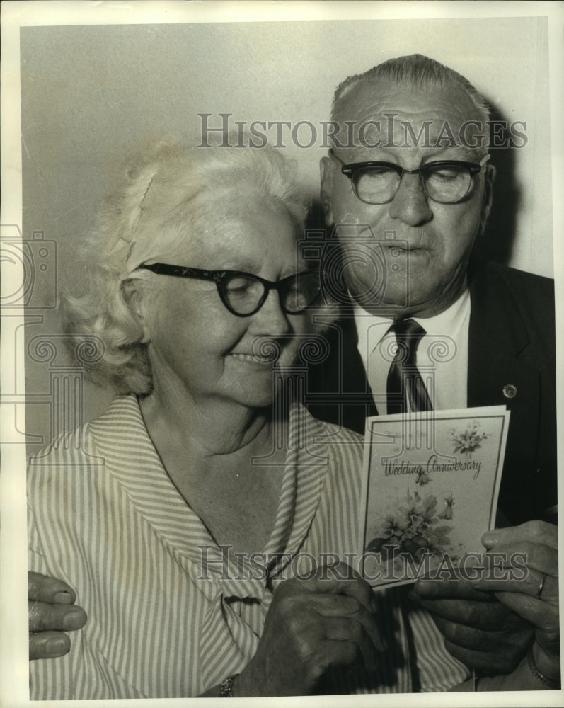 1968 Press Photo Mr. and Mrs Bernard Cusimano Celebrate 50th Wedding Anniversary- Historic Images