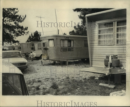  Press Photo Covington Trailer Park Homes- Historic Images